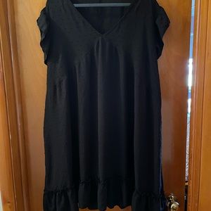 Shein Plus Swiss Dot Butterfly Sleeve Smock Dress Size 20